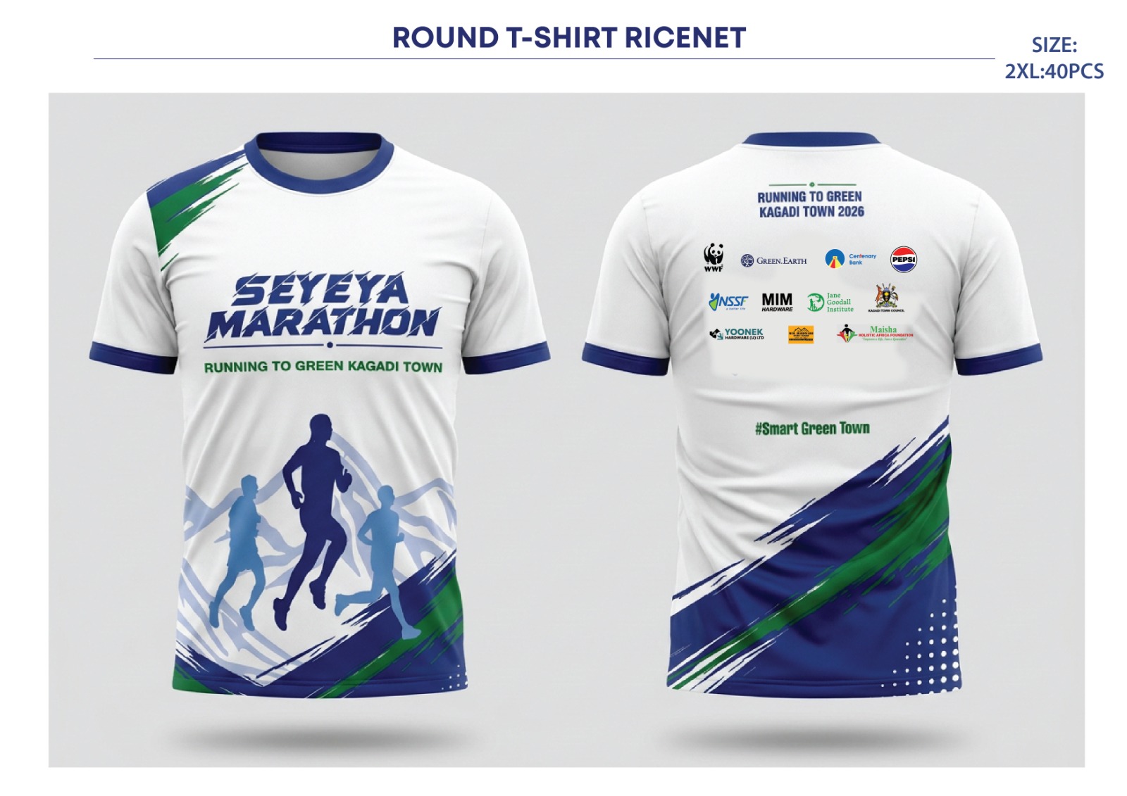 Front and back design of the SEYEYA Marathon shirt