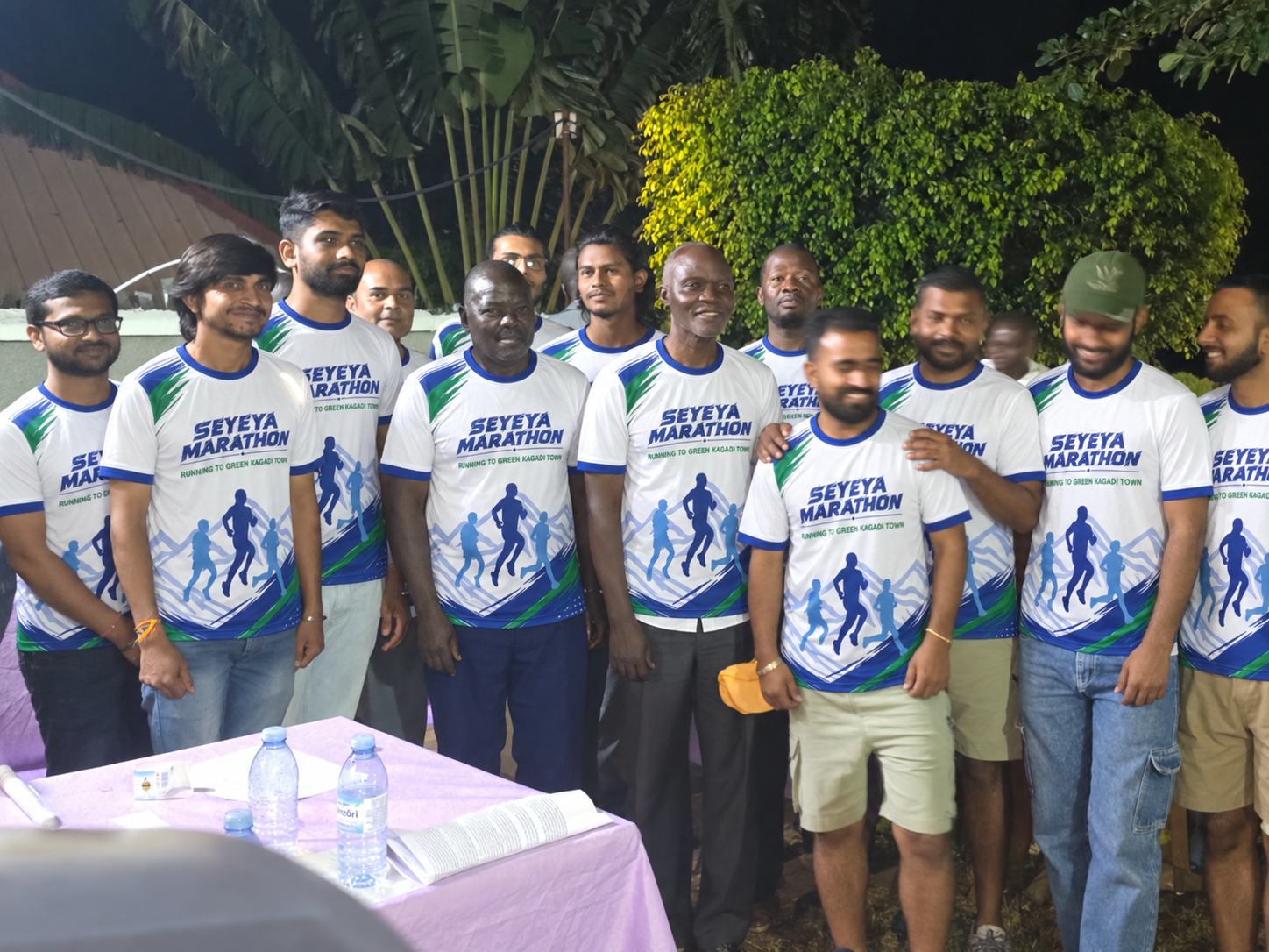 Community partners wearing SEYEYA Marathon shirts